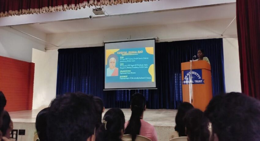 Kudmul Rangarao Jayanthi Celebration by Literary club