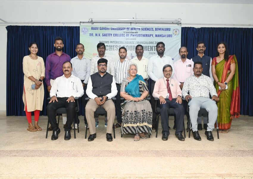 RGUHS Intercollegiate (Mangalore Zone) Chess Tournament at Dr. M.V. Shetty College of Physiotherapy
